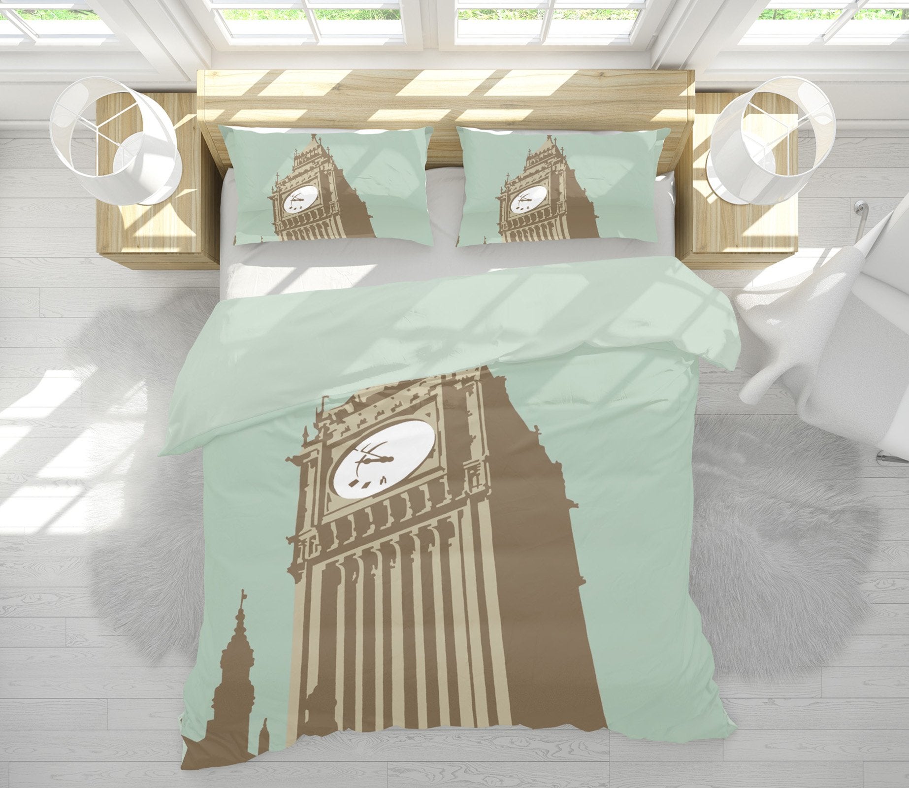 3D Big Ben 2002 Steve Read Bedding Bed Pillowcases Quilt Quiet Covers AJ Creativity Home 