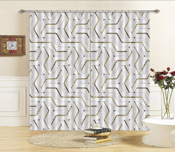 3D Mosaic Pattern 49 Curtains Drapes Curtains AJ Creativity Home 