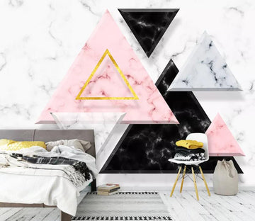 3D Colored Triangle WC23 Wall Murals Wallpaper AJ Wallpaper 2 