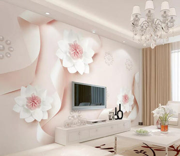 3D Pink Petals WG83 Wall Murals Wallpaper AJ Wallpaper 2 