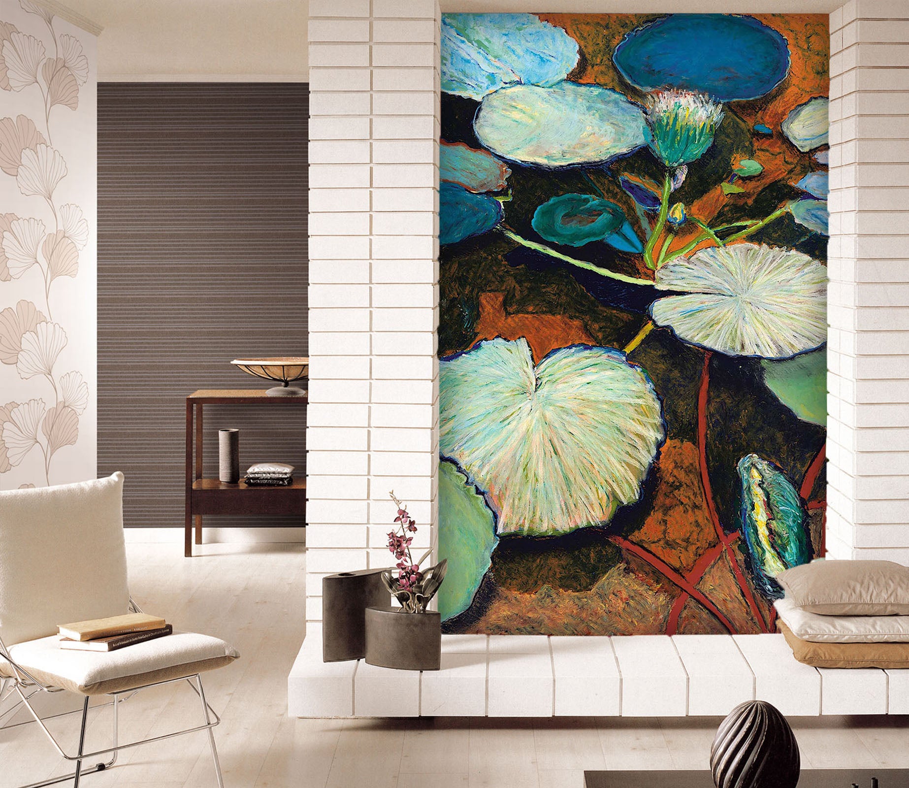 3D Frogs Hideaway 1401 Allan P. Friedlander Wall Mural Wall Murals