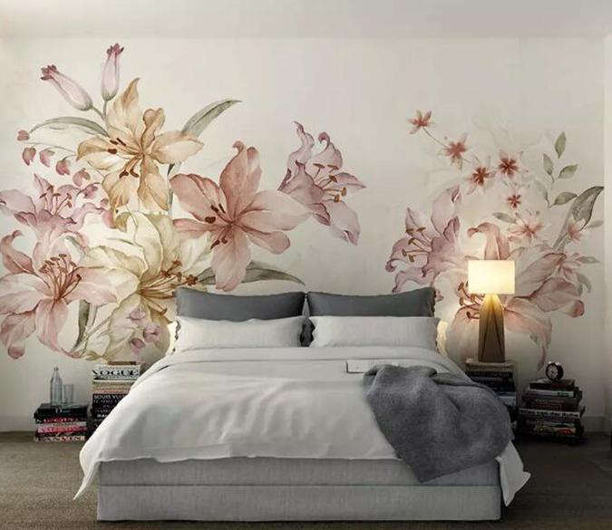 3D Colored Petals 023 Wall Murals Wallpaper AJ Wallpaper 2 
