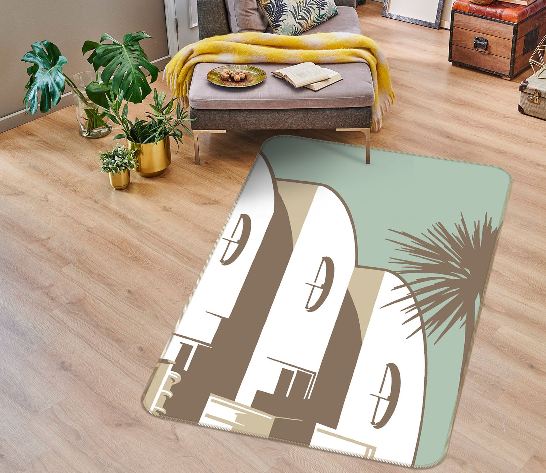 3D Sandbanks Banks Road 1142 Steve Read Rug Non Slip Rug Mat