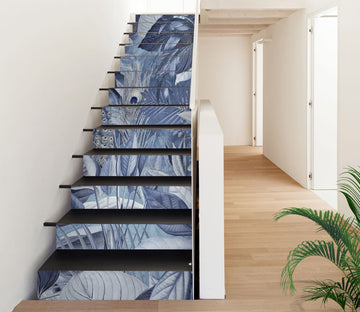 3D Leaves Peacock Feather 10461 Andrea Haase Stair Risers