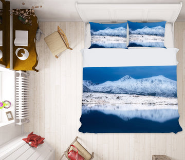 3D Snow Mountain 2160 Marco Carmassi Bedding Bed Pillowcases Quilt