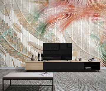 3D Feather Pattern WC1396 Wall Murals