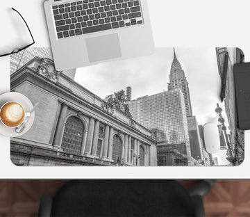 3D Grey Building 12410 Assaf Frank Desk Mat