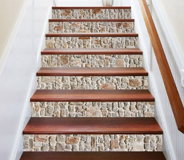 3D Retro Brick 6857 Marble Tile Texture Stair Risers Wallpaper AJ Wallpaper 