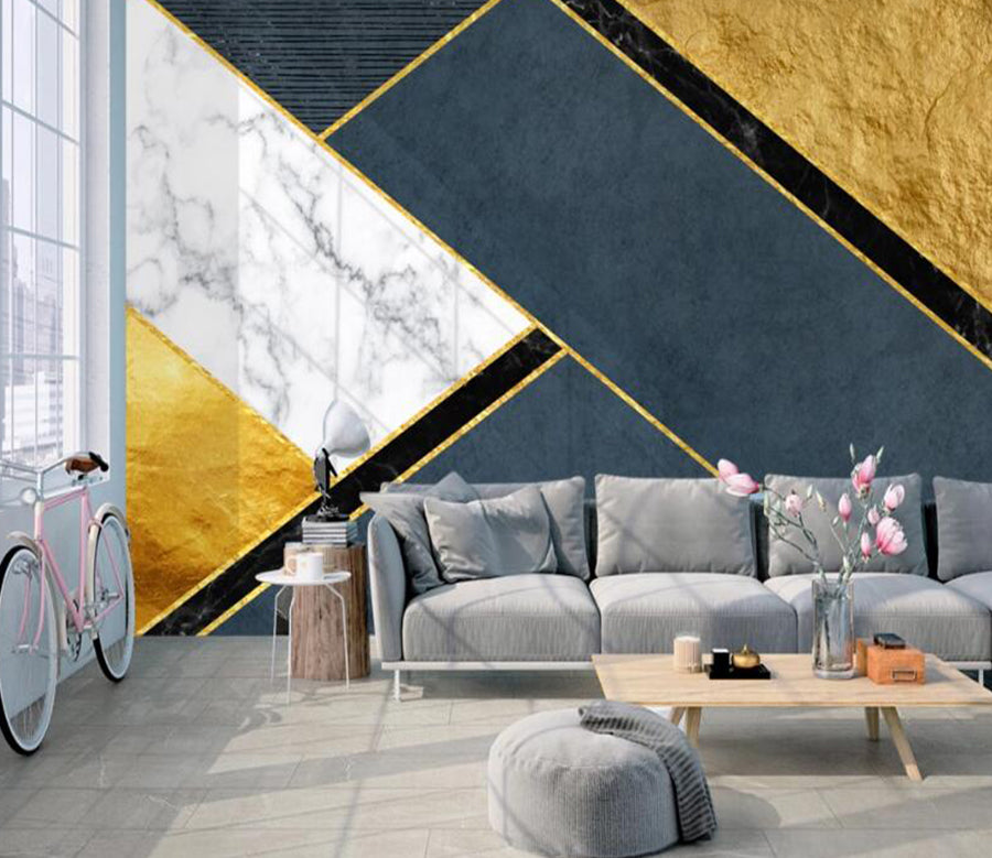 3D Four-color Stitching 669 Wall Murals