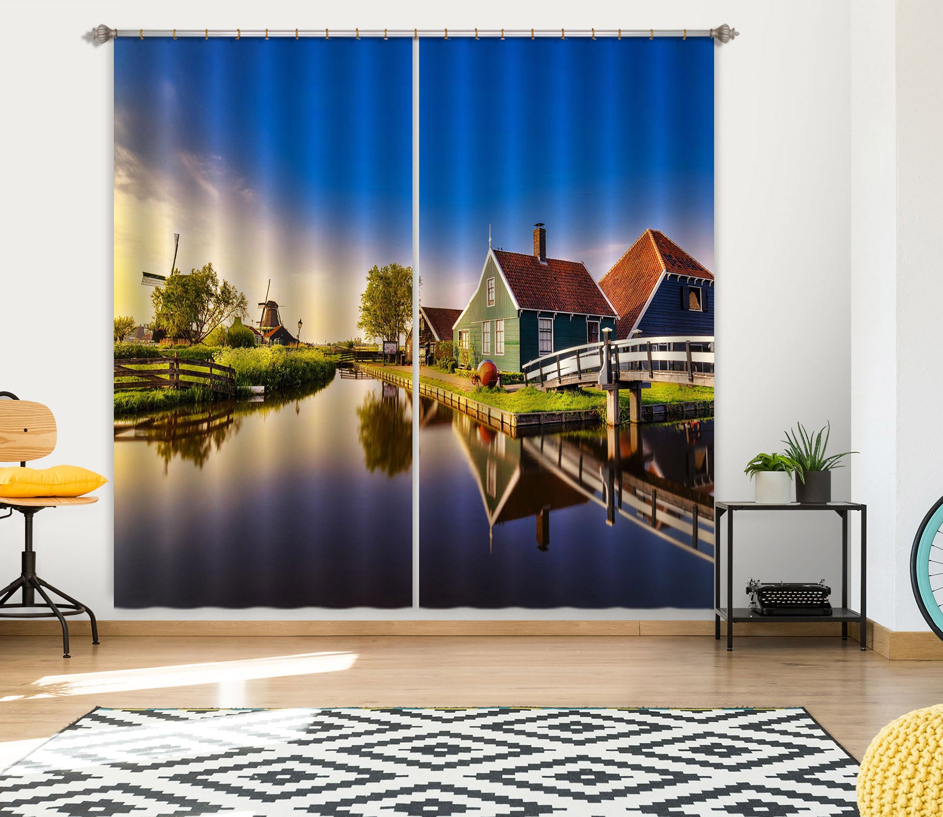 3D Lake Village 080 Marco Carmassi Curtain Curtains Drapes