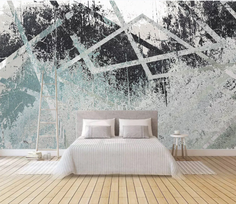 3D Black Texture WC1854 Wall Murals