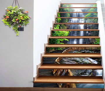 3D Watch The Waterfall 045 Stair Risers