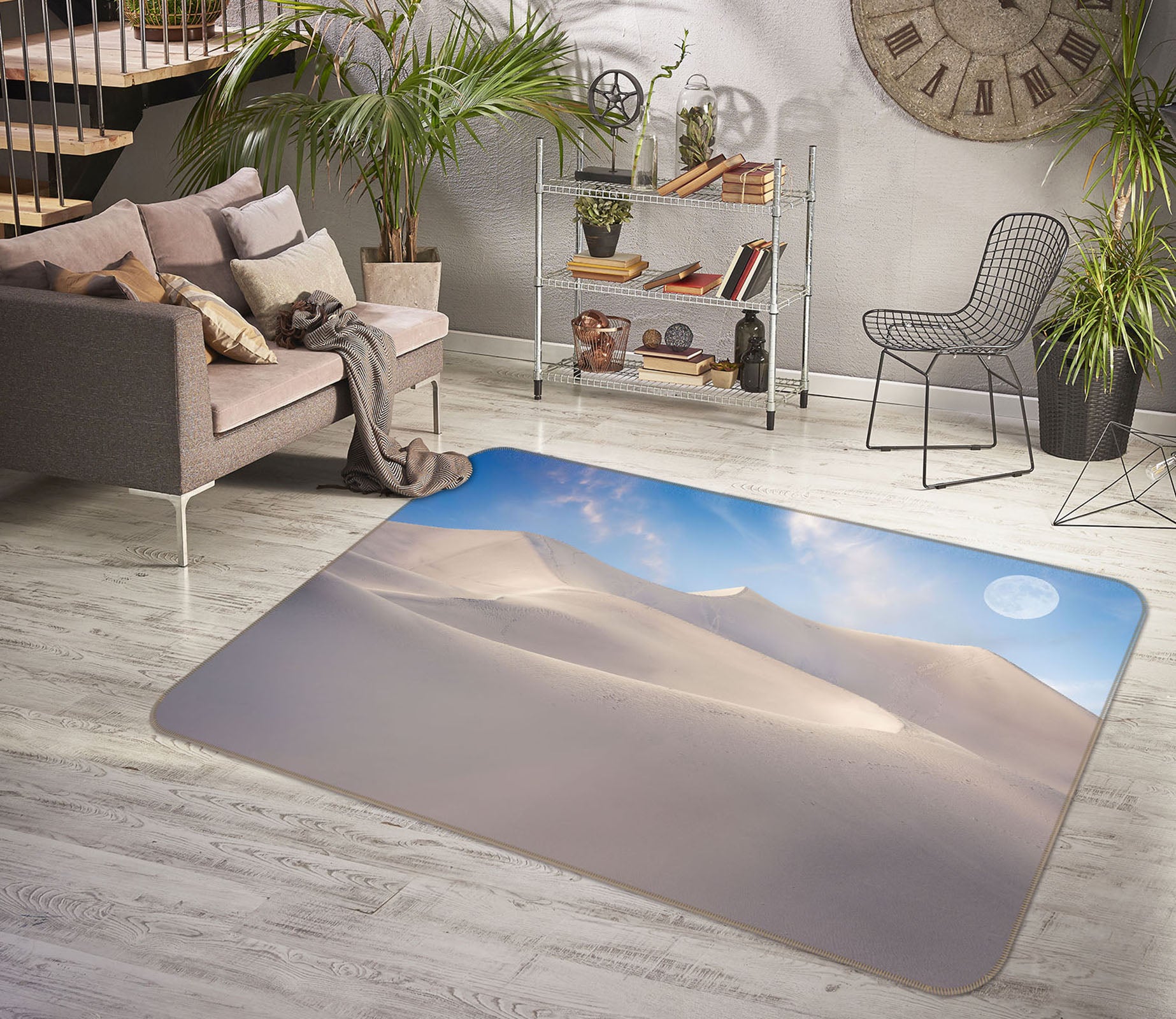 3D White Desert 1172 Marco Carmassi Rug Non Slip Rug Mat