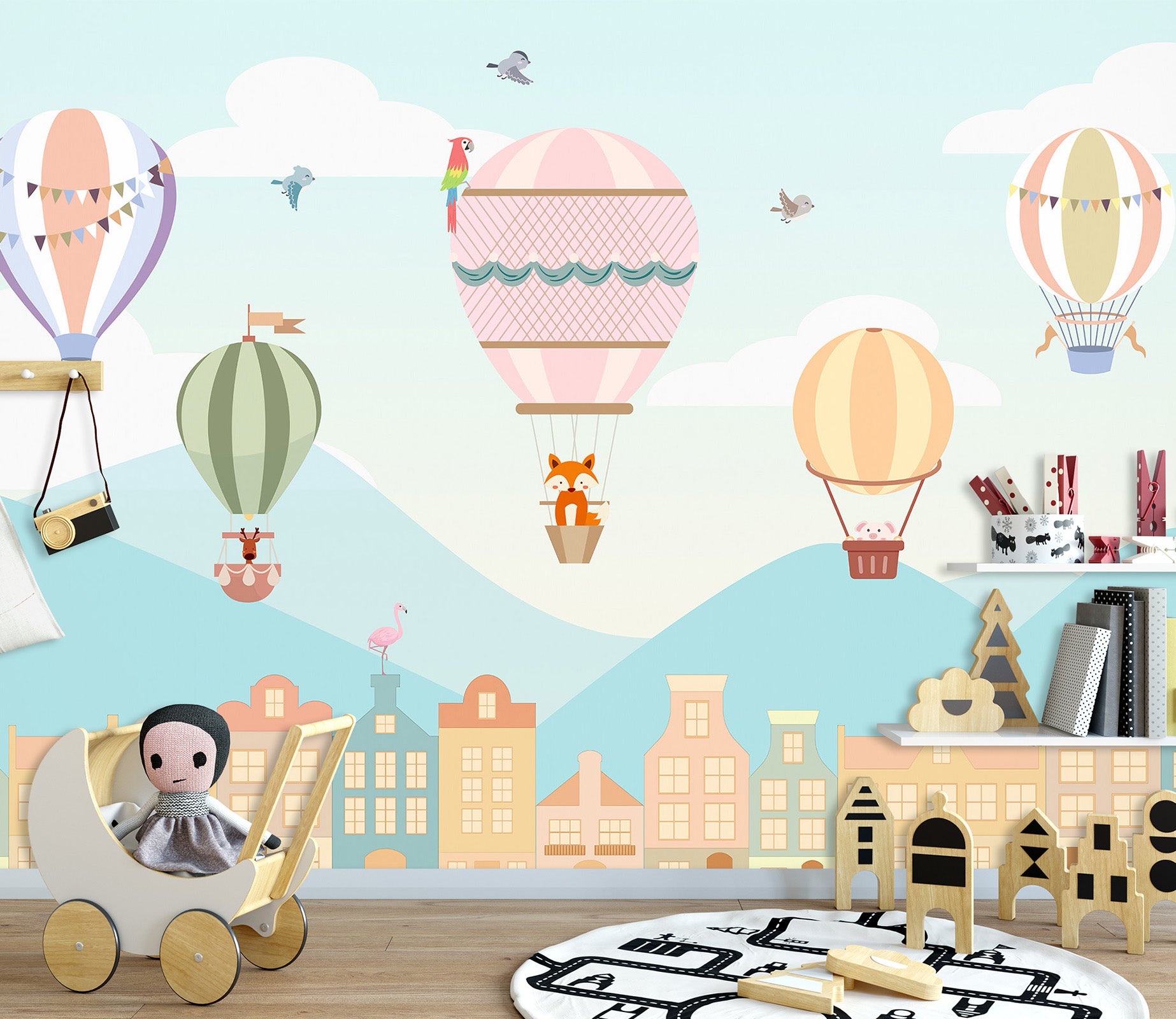 3D Colorful Balloons 1701 Wall Murals