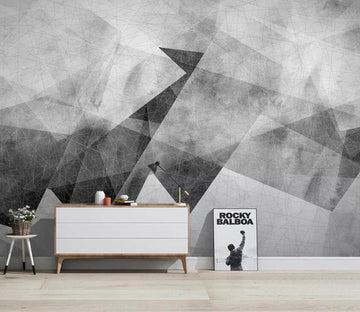 3D Gray Geometry WC27 Wall Murals Wallpaper AJ Wallpaper 2 