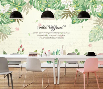 3D Green Leaf 443 Wall Murals Wallpaper AJ Wallpaper 2 