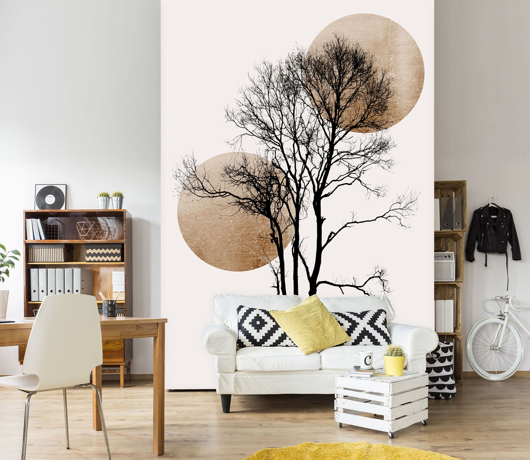 3D Sunrise Tree Branch 1514 Boris Draschoff Wall Mural Wall Murals