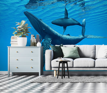 3D Whale 57186 Wall Murals