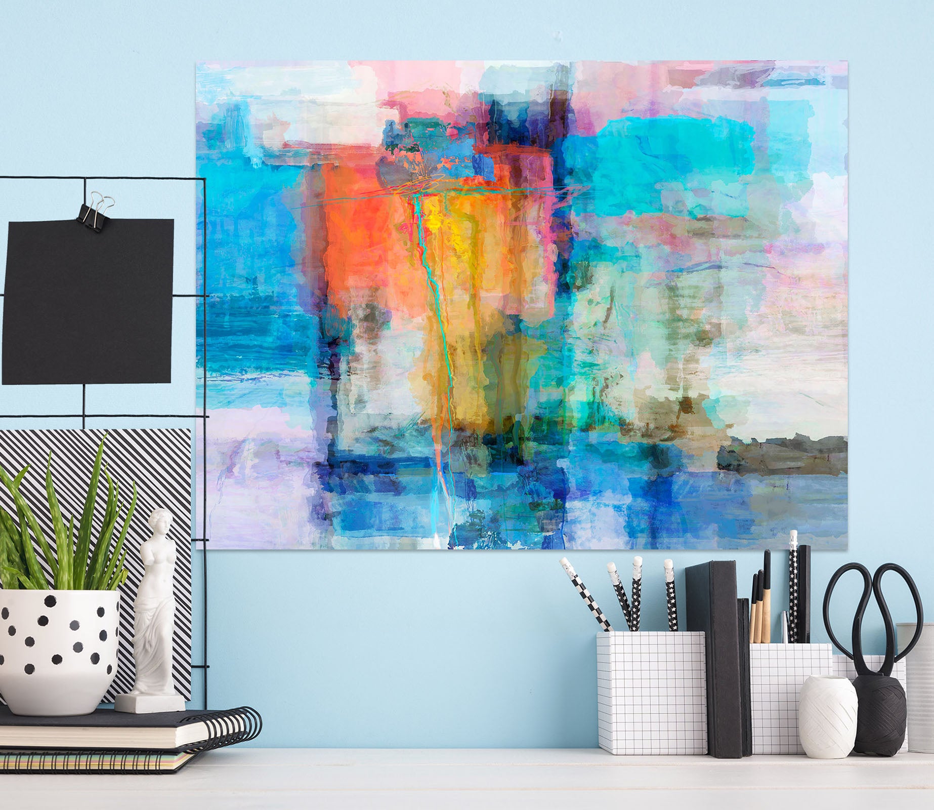 3D Abstract Art 007 Michael Tienhaara Wall Sticker