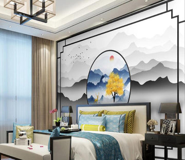 3D Frame The Landscape 732 Wall Murals