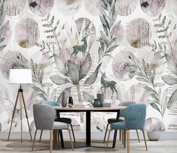 3D Flowers Of Elegant Memory 2584 Wall Murals