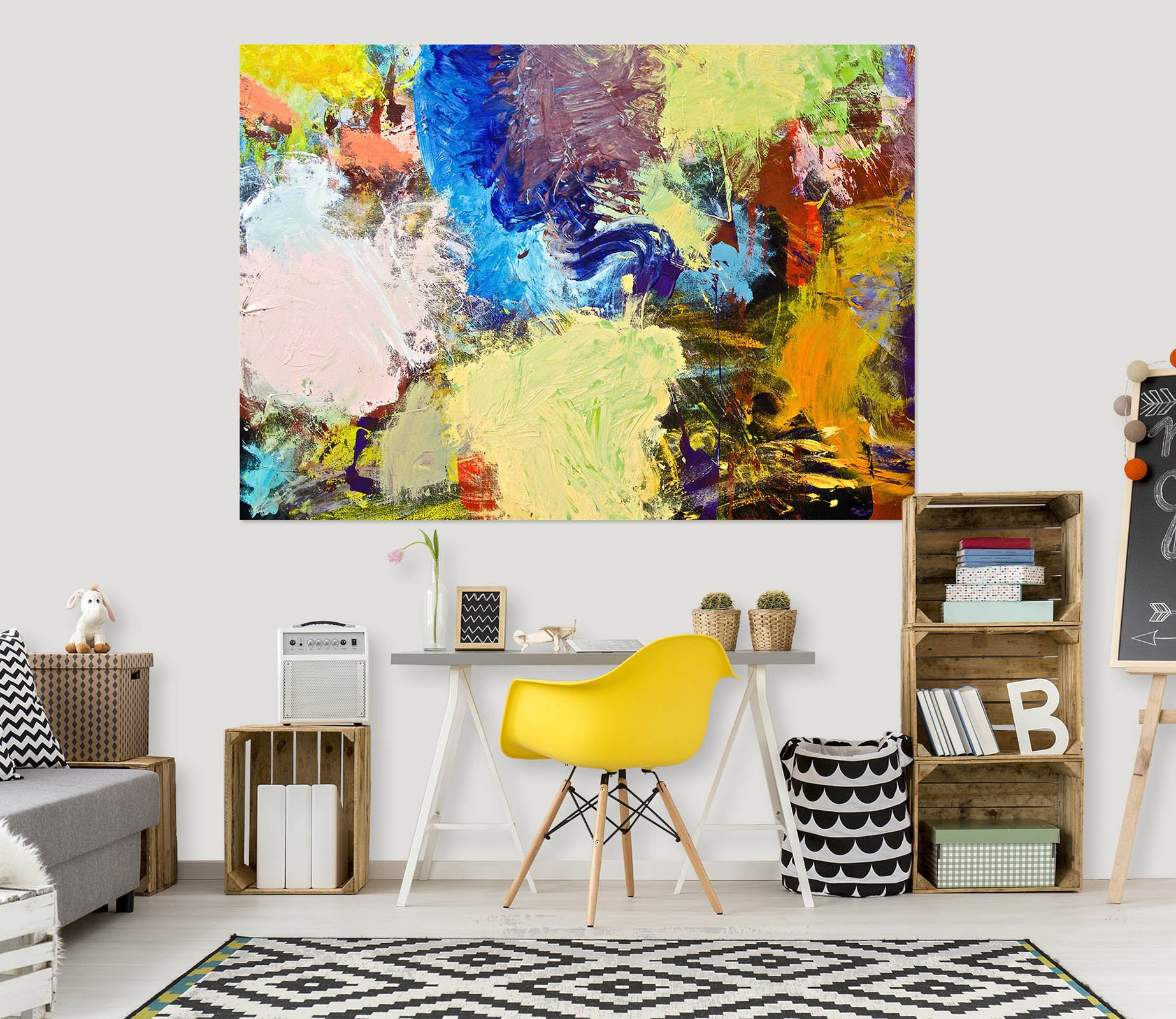 3D Painted Fireworks 014 Allan P. Friedlander Wall Sticker