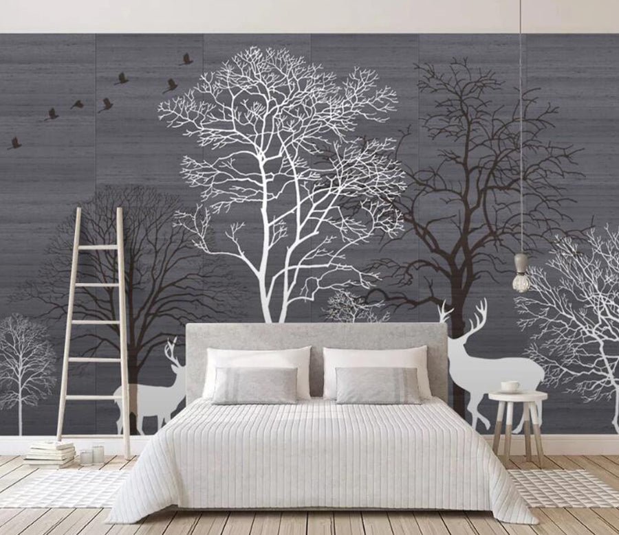 3D Dead Tree 495 Wall Murals