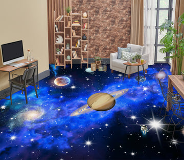 3D Fantasy Saturn 427 Floor Mural  Wallpaper Murals Rug & Mat Print Epoxy waterproof bath floor