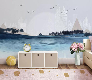 3D Sea Tree WG04 Wall Murals Wallpaper AJ Wallpaper 2 