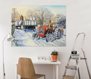 3D Snow Tractor 8930 Trevor Mitchell Wall Sticker