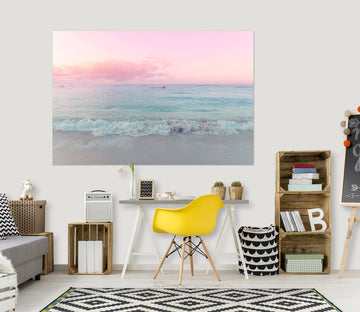 3D Pink Sky 017 Noirblanc777 Wall Sticker