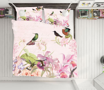 3D Kingfisher Flower 035 Uta Naumann Bedding Bed Pillowcases Quilt