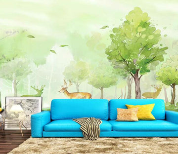 3D Green Woods WC87 Wall Murals Wallpaper AJ Wallpaper 2 