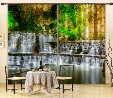 3D Natural Waterfall 5346 Beth Sheridan Curtain Curtains Drapes
