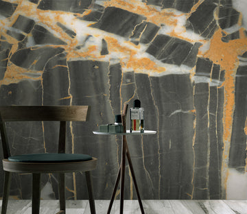 3D Black Wall Crack WG034 Wall Murals