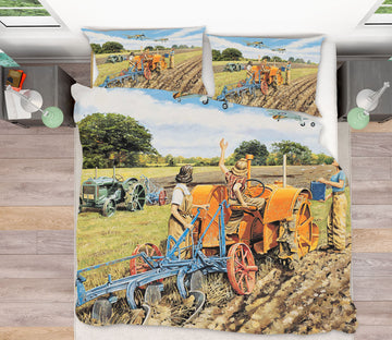 3D Ploughing For Britain 2046 Trevor Mitchell bedding Bed Pillowcases Quilt