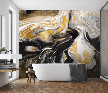 3D Black Abstract Painting 51 Wall Murals Wallpaper AJ Wallpaper 2 
