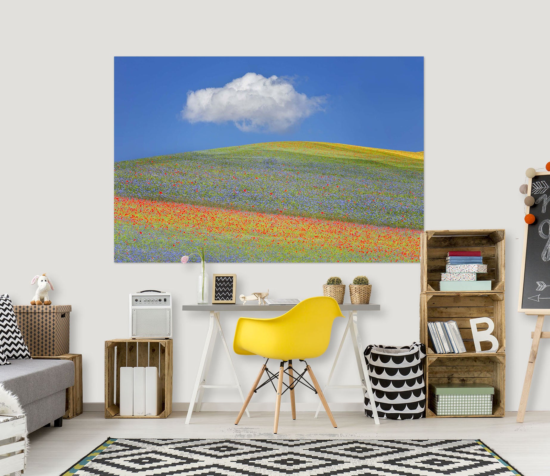 3D Summer Flowers 114 Marco Carmassi Wall Sticker