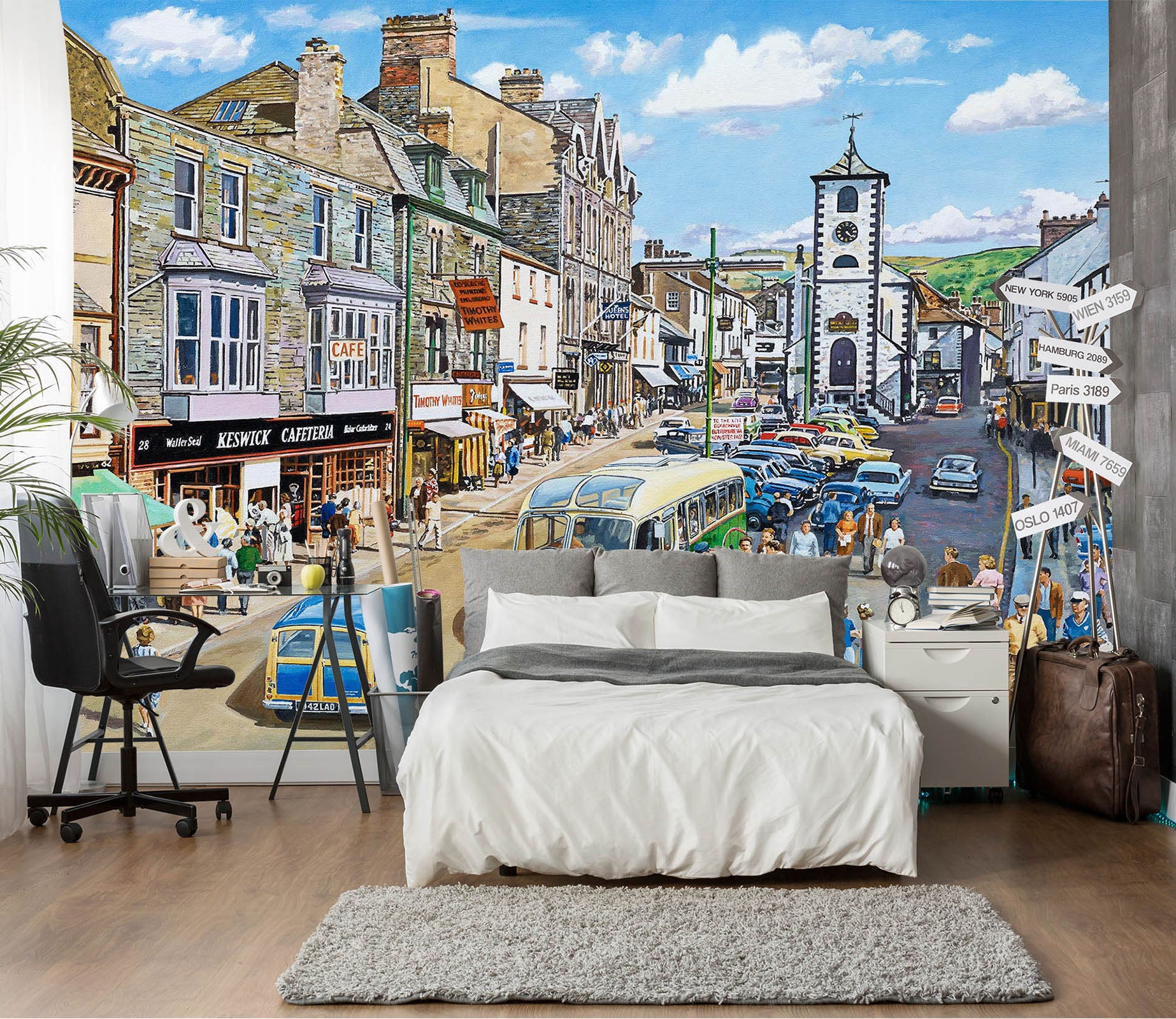 3D Keswick Cumbria 1032 Trevor Mitchell Wall Mural Wall Murals