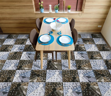 3D Two Styles Of Squares 951 Floor Mural  Wallpaper Murals Rug & Mat Print Epoxy waterproof bath floor