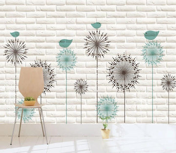 3D Dandelion In Spring 2033 Wall Murals