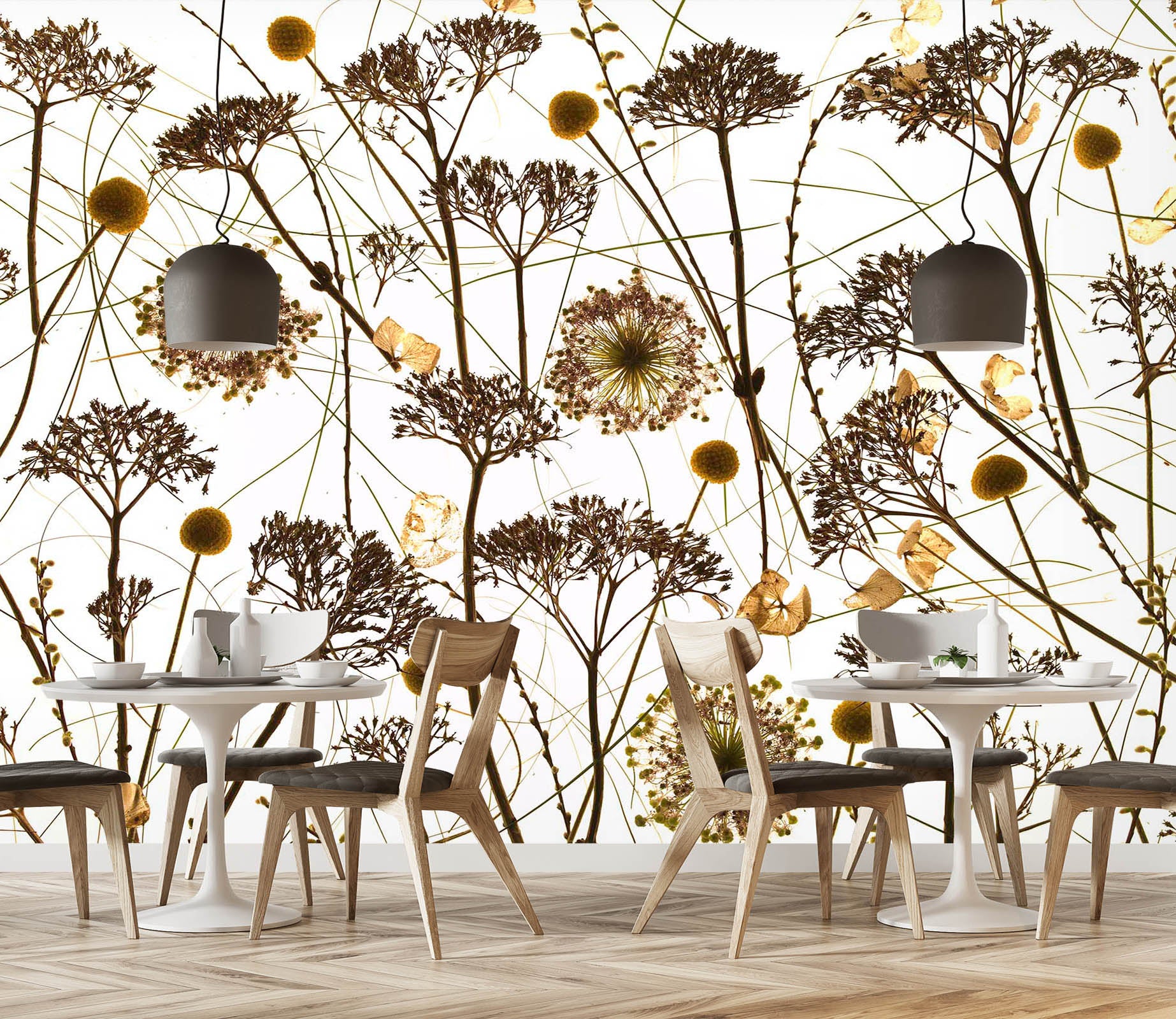 3D Withered Sunflower 1405 Assaf Frank Wall Mural Wall Murals