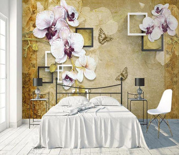 3D Geometric Flowers 360 Wall Murals Wallpaper AJ Wallpaper 2 