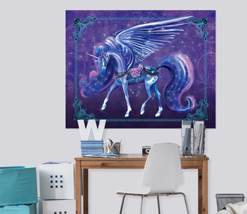 3D Winged Unicorn 203 Rose Catherine Khan Wall Sticker