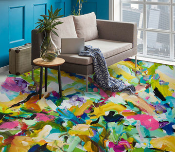3D Colorful Paint Pattern 9504 Allan P. Friedlander Floor Mural  Wallpaper Murals Self-Adhesive Removable Print Epoxy