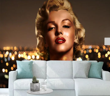 3D Monroe Star WC109 Wall Murals