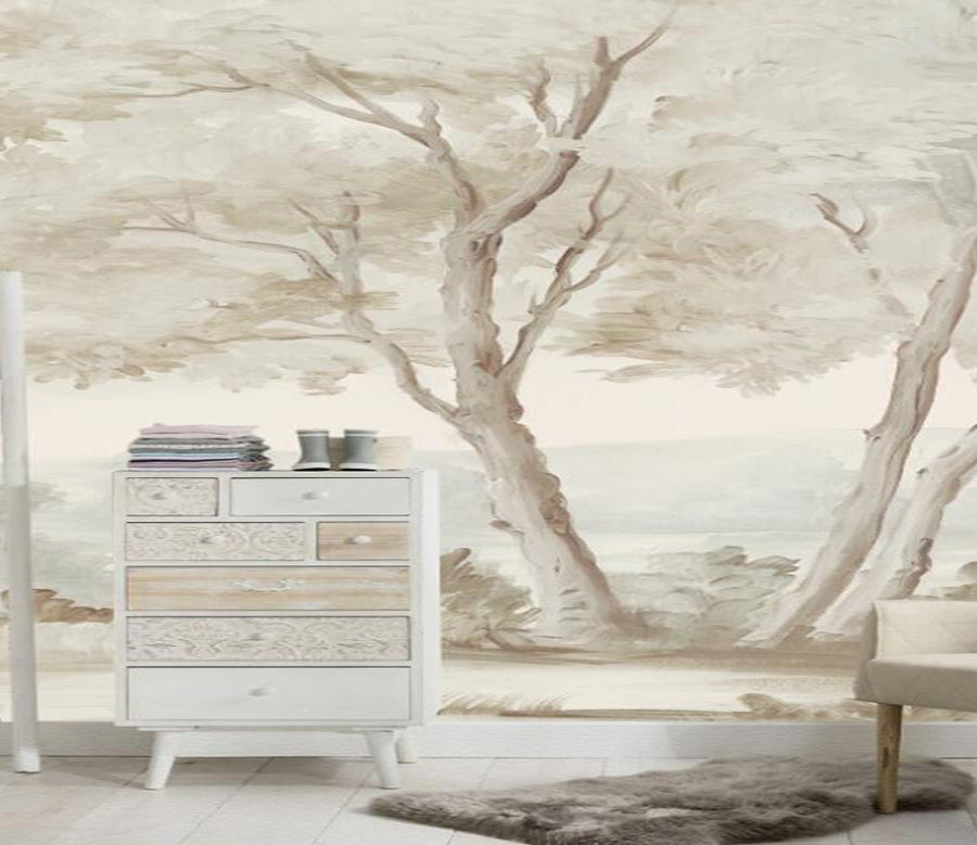 3D Earthy Dead Wood 809 Wall Murals