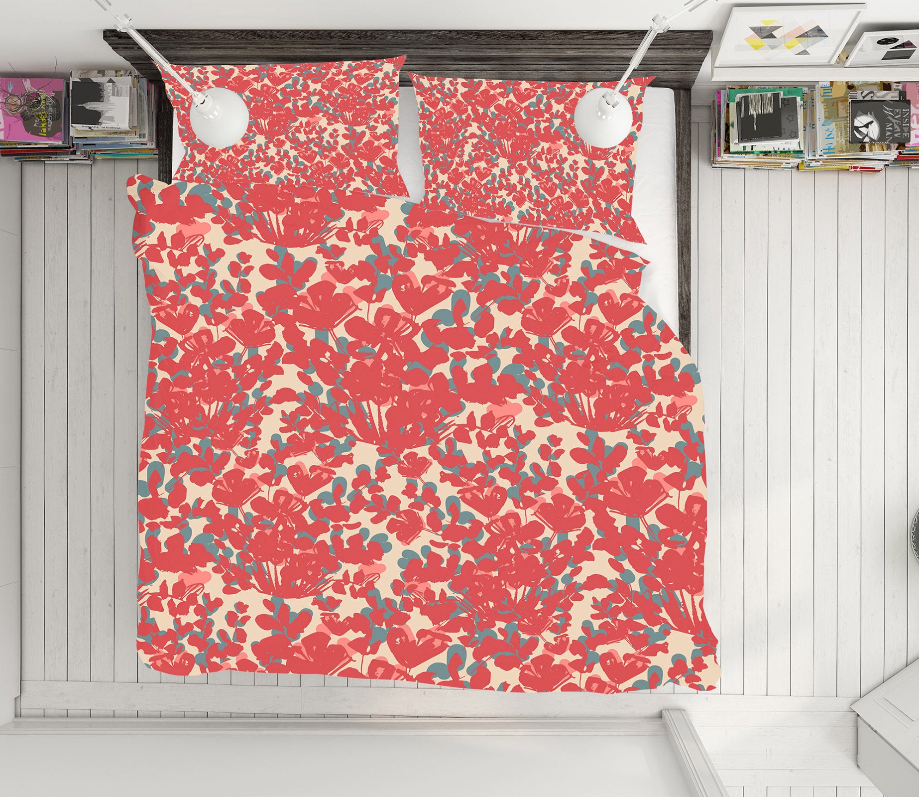 3D Red Pattern Flower 109135 Kashmira Jayaprakash Bedding Bed Pillowcases Quilt