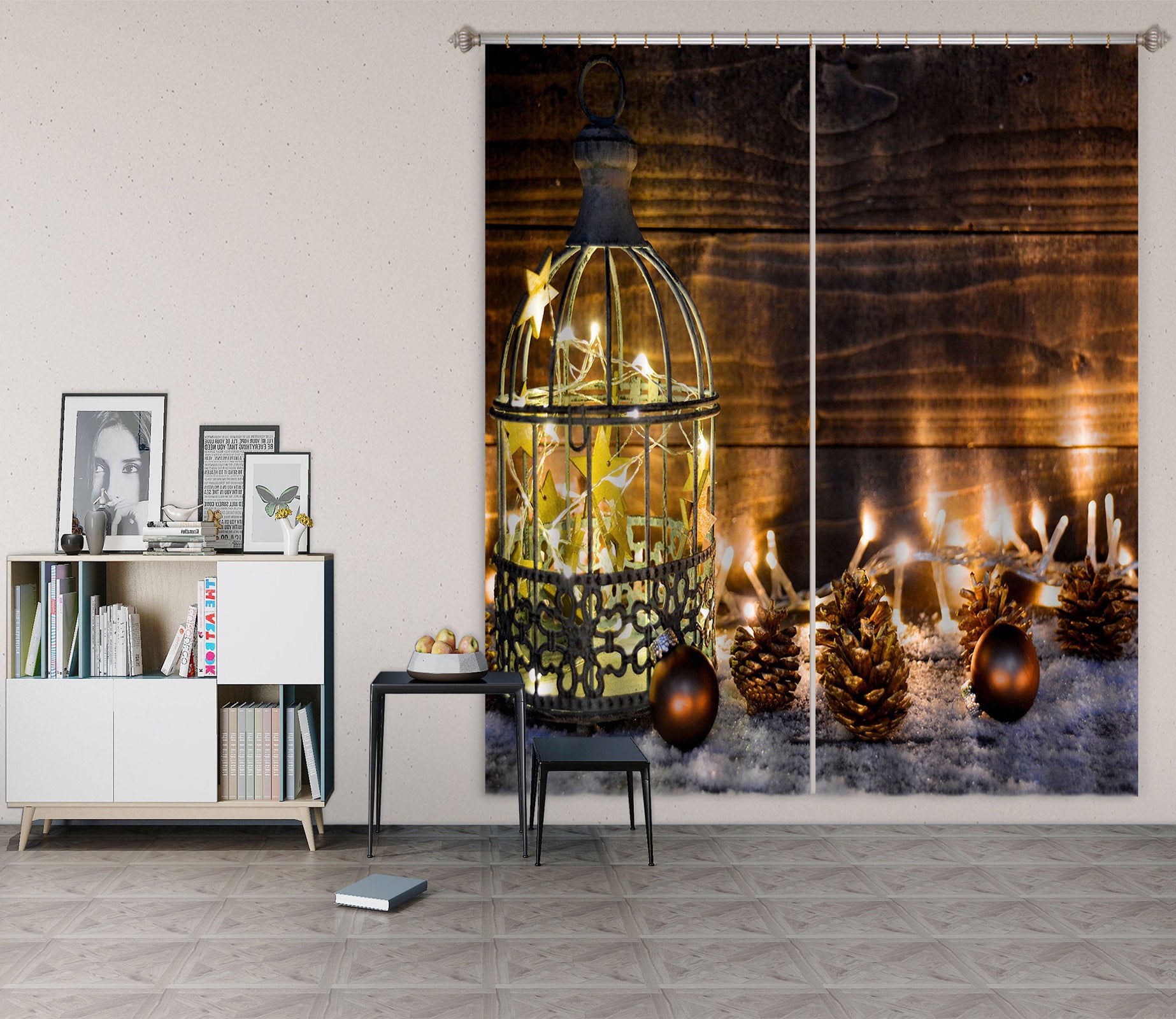 3D Light Pineta 53135 Christmas Curtains Drapes Xmas