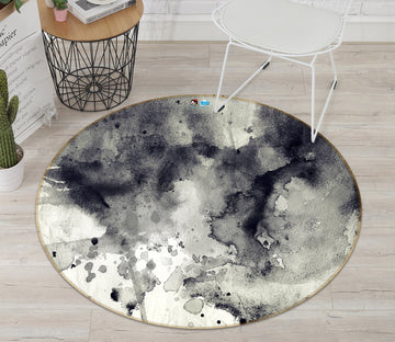 3D Water Ink Painting 89 Round Non Slip Rug Mat Mat AJ Creativity Home 